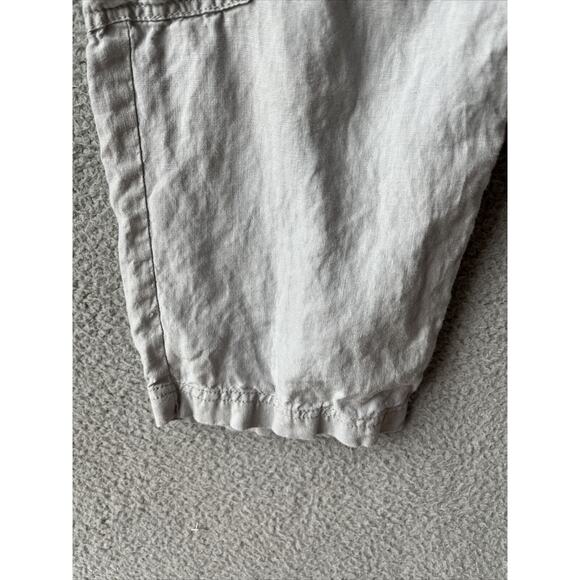 Eileen Fisher Pant 10 Medium Cargo Cropped Straight Zip Gray Lightweight 32 x 22 - Picture 5 of 16